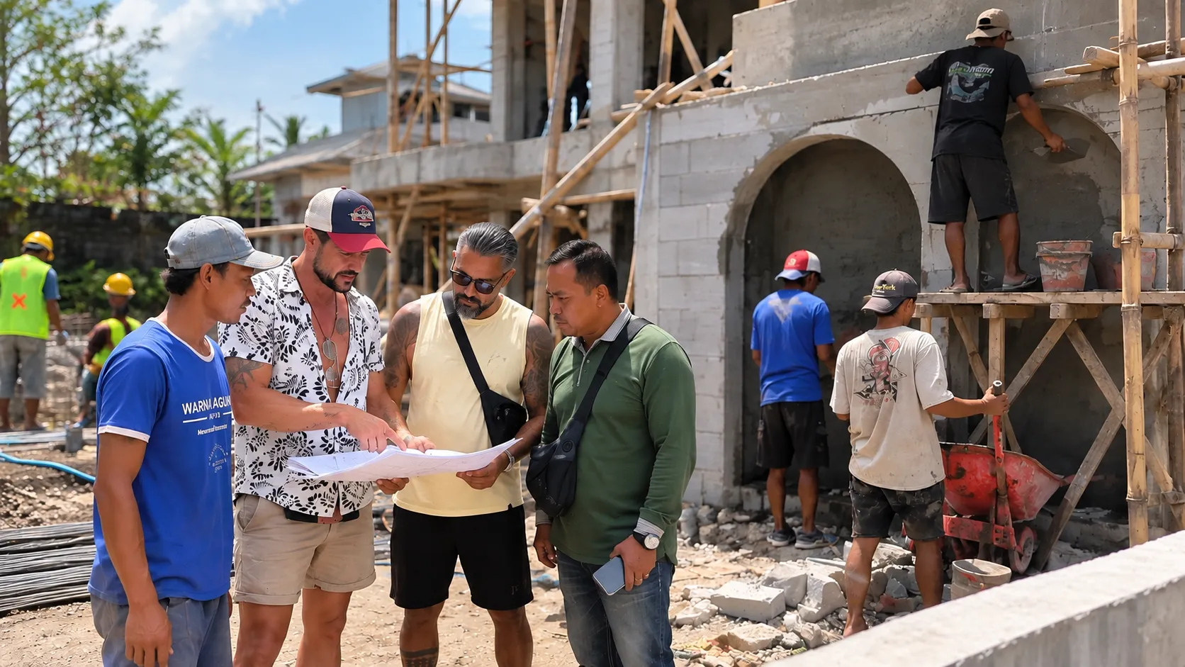 Balibiza Properties development and construction team on site